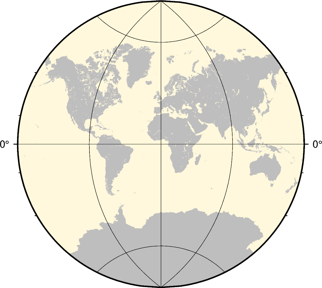 Van Der Grinten Projection Van Der Grinten — Pygmt