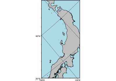 Oblique Mercator, 2: two points